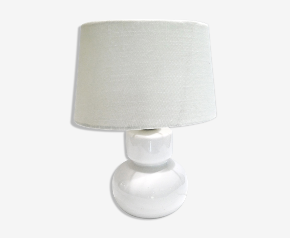 Lampe céramique blanche années 70