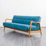 Vintage sofa, convertible, cherry, restored