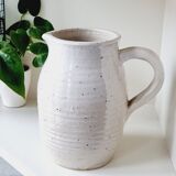 Speckled stoneware pitcher