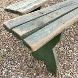 A pair of vintage childrens bench