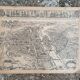 Old map of Paris by Melchior Tavernier