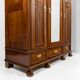 Art Nouveau wardrobe in walnut and pine - 1900-1915