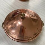 Antique solid tin-plated copper set – French manufacture – Gaillard