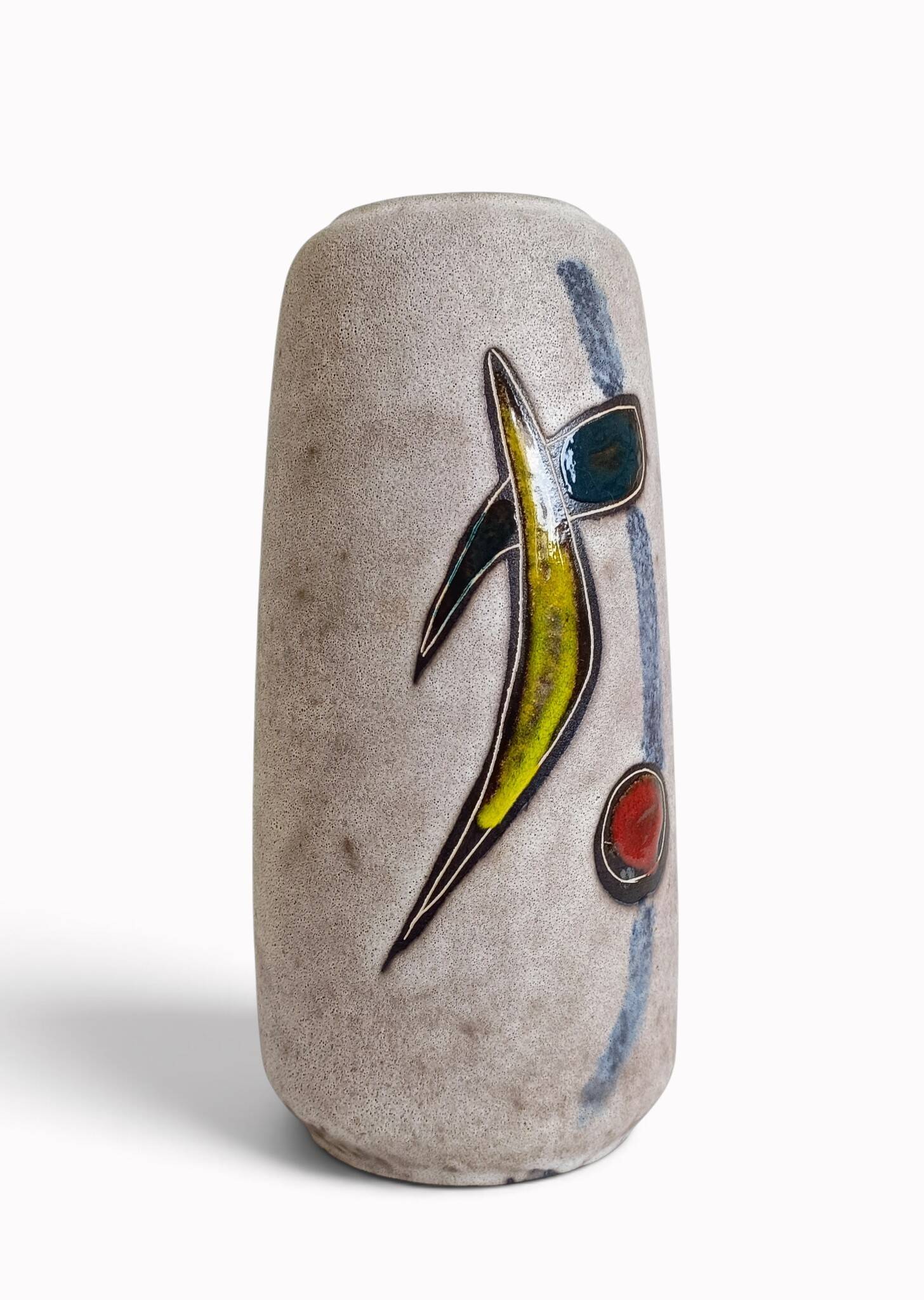 Mid-Century Scheurich Abstract Modernist Ceramic Vase, West Germany, 1960s