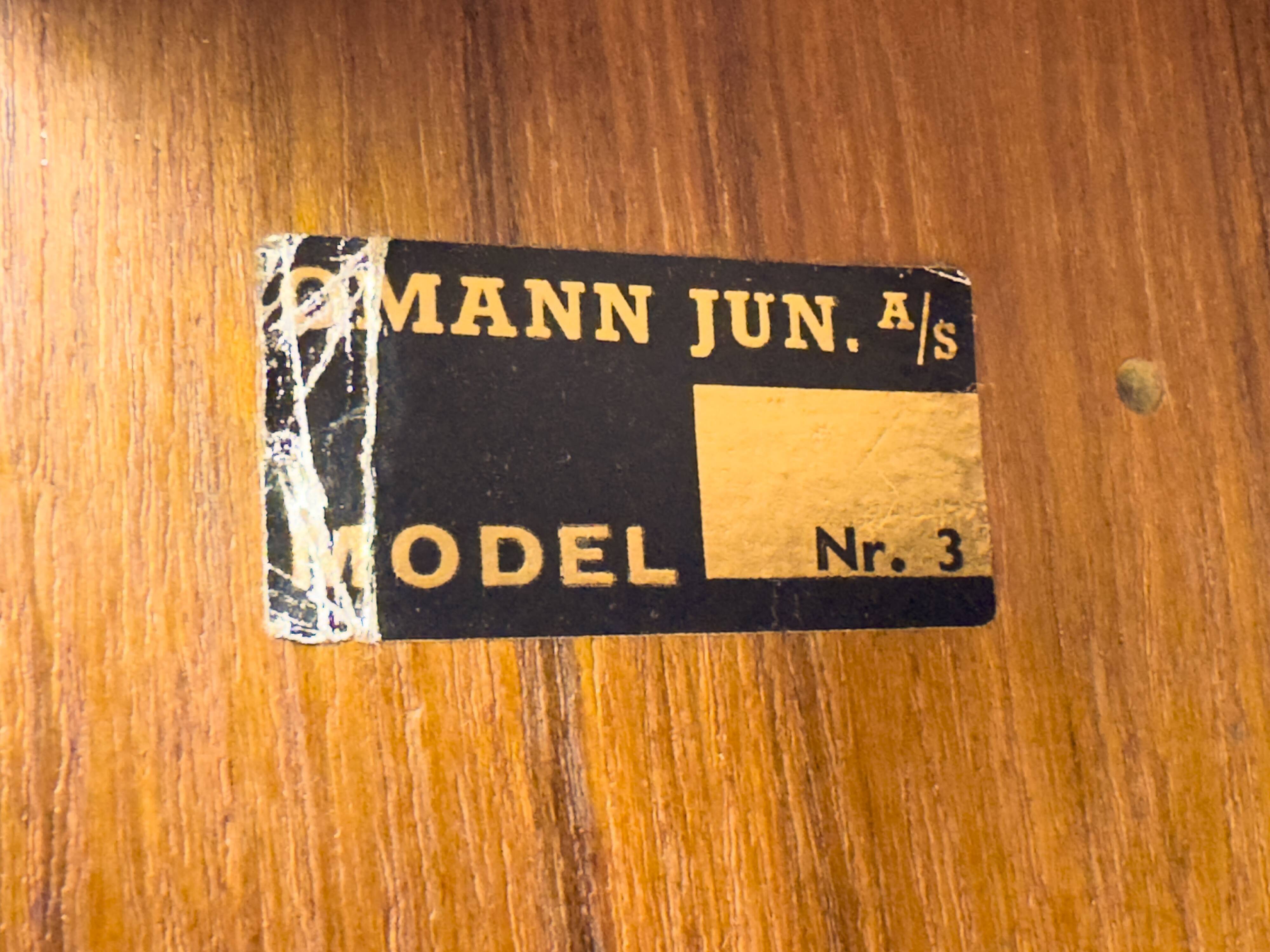 Buffet danois en teck avec tiroirs d'Omann Jun, 1970s