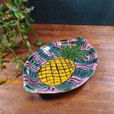 Multicolored pineapple pattern plate