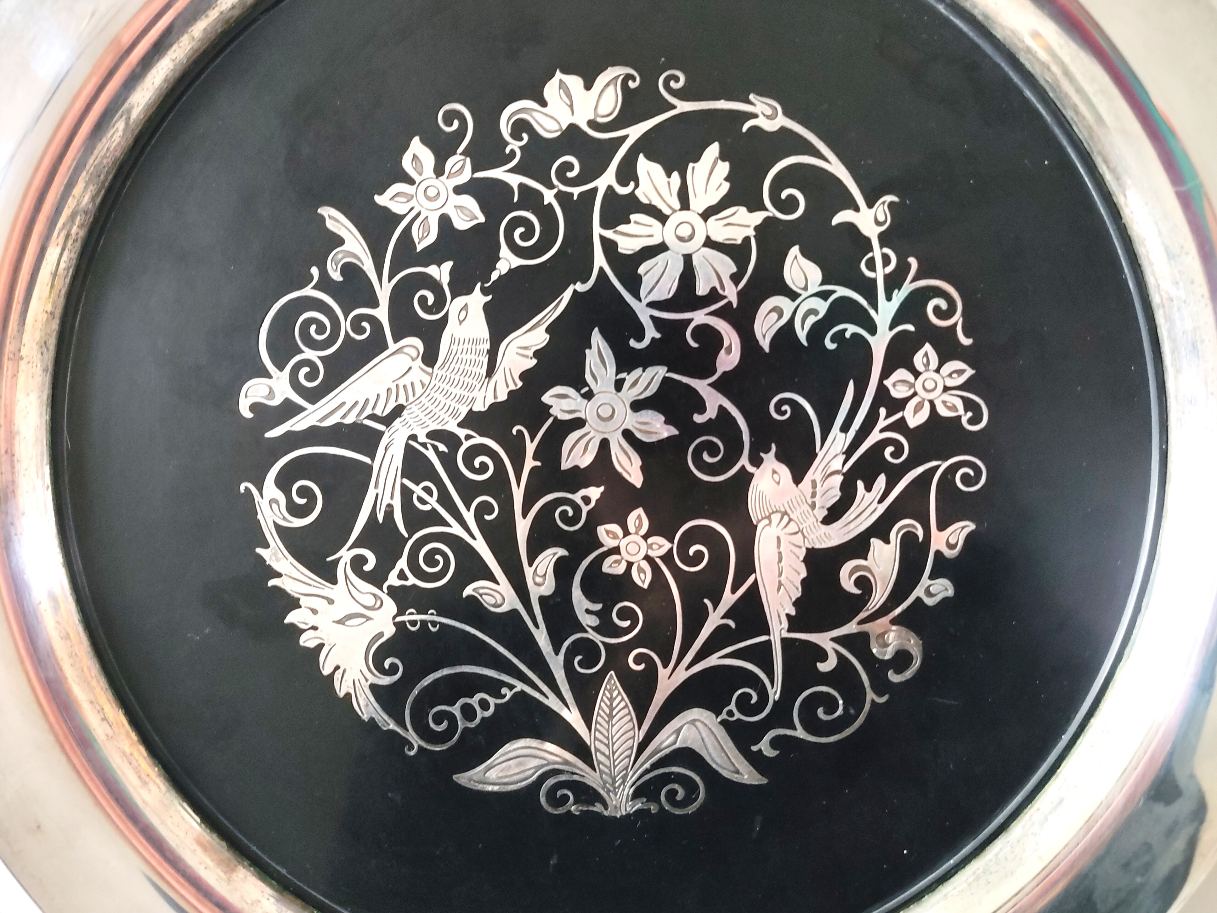 Plateau Métal argenté Oneida USA