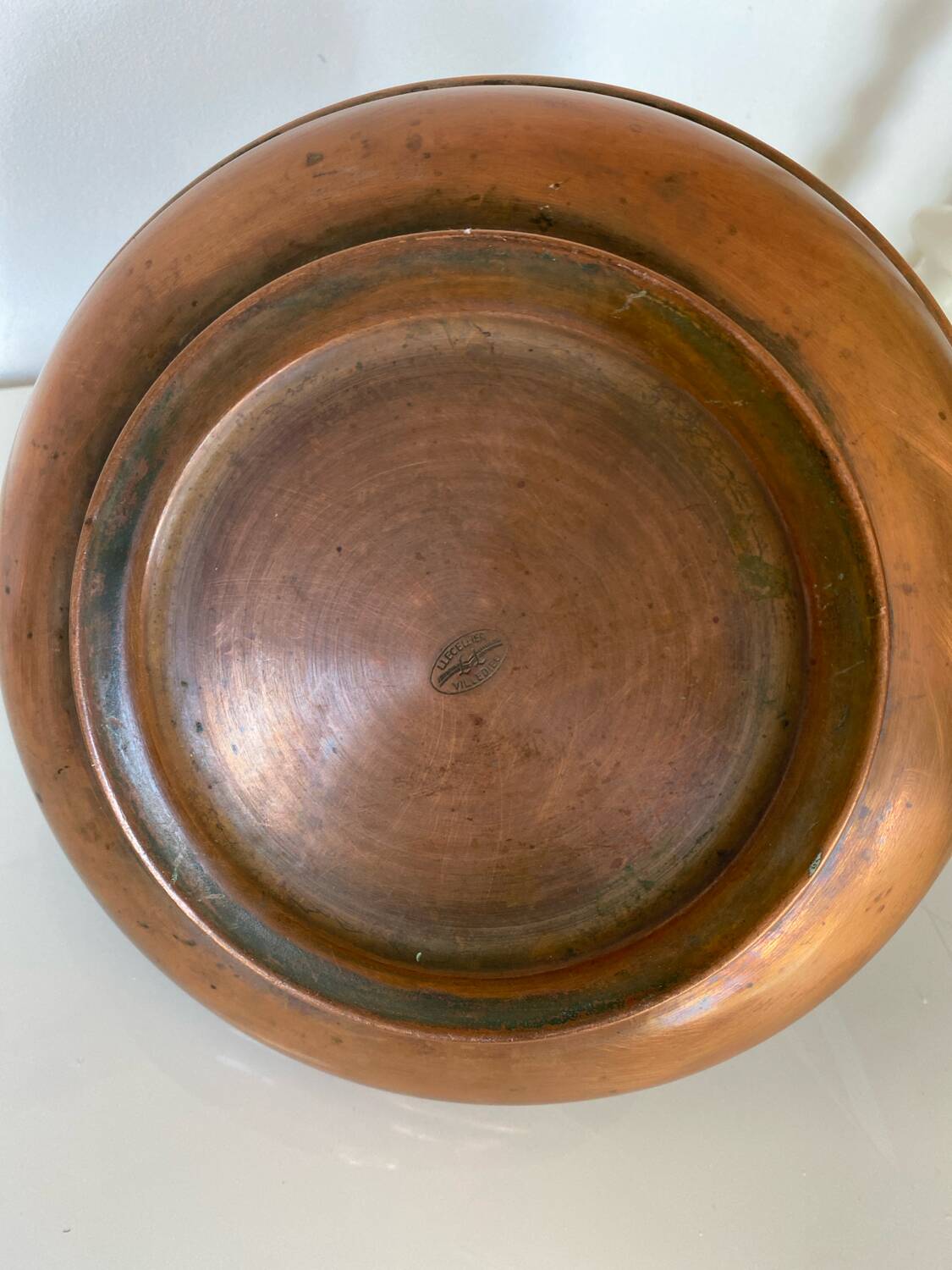 Copper pot - cache pot - Delalande Villedieu vase