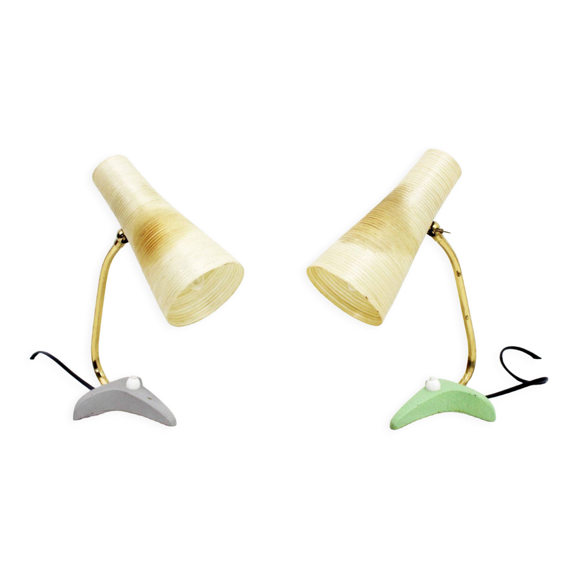 Paire de lampes de chevet Louis Kalff