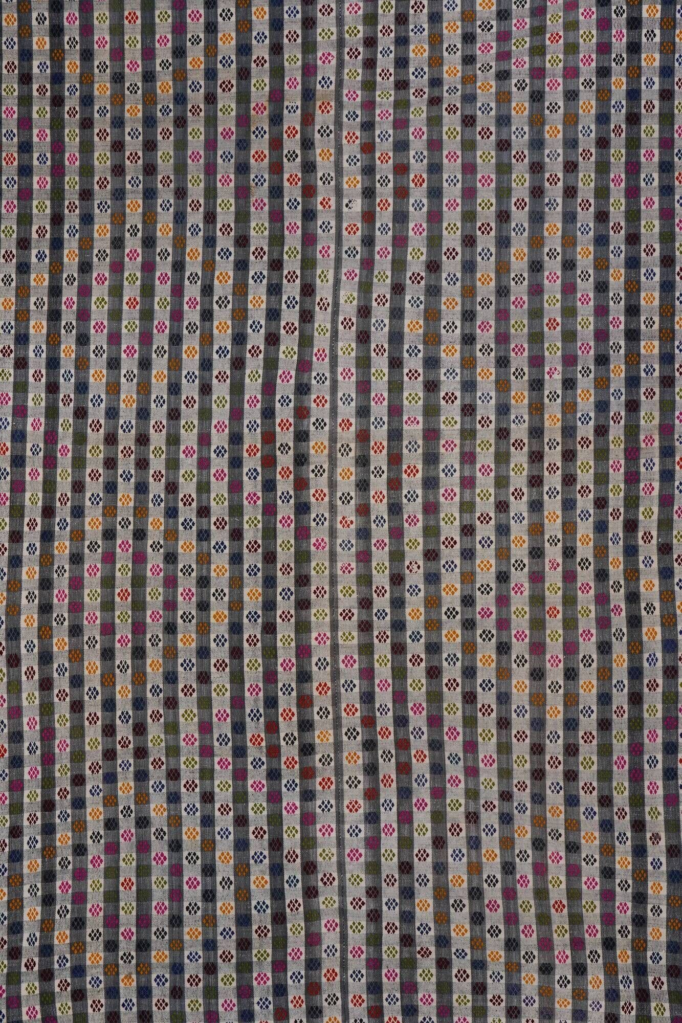 Vintage Turkish kilim handwoven 210x303 cm