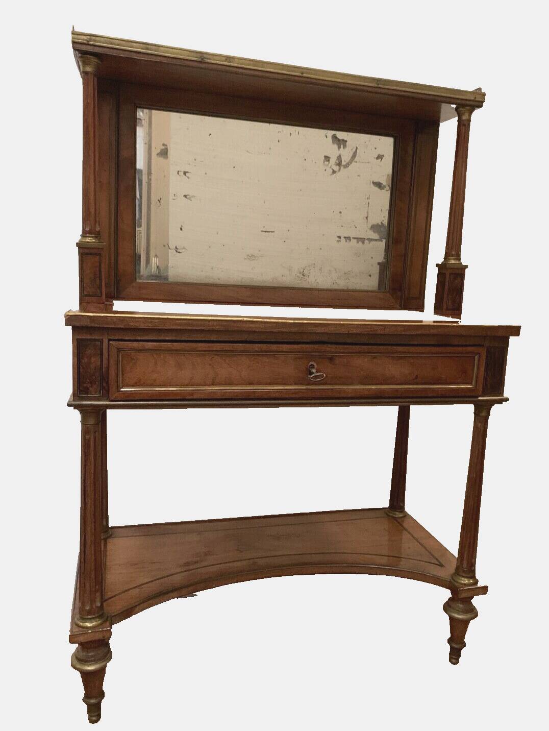 Credence de style louis xvi en acajou et placage xix siècle