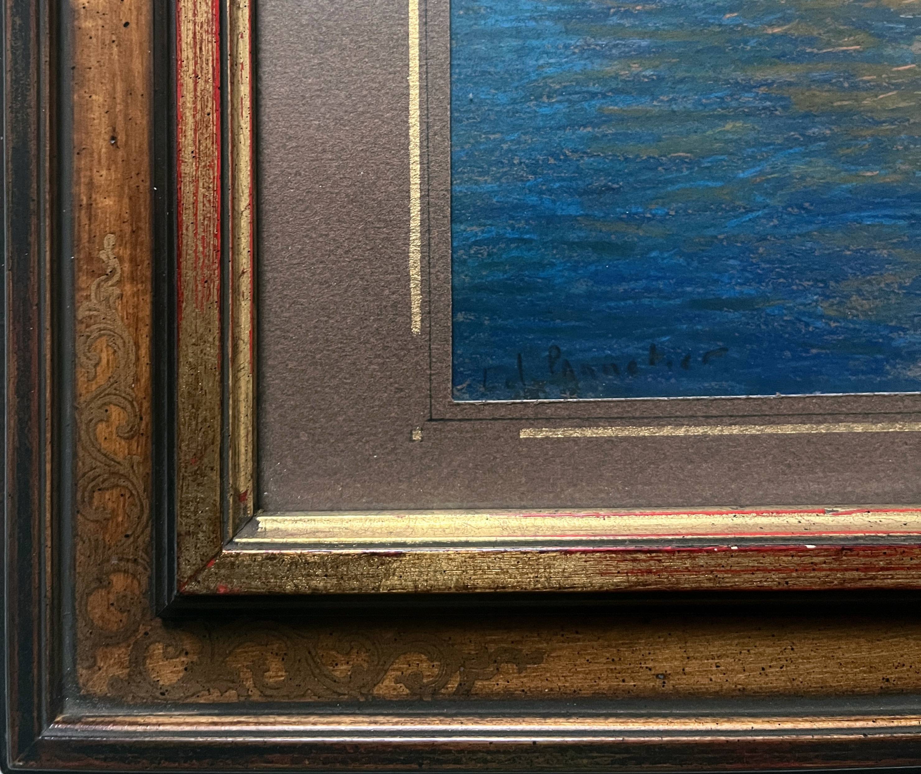 Painting by Edouard Pannetier (1884-1965) Mediterranean Marine