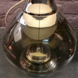 Lamp in glass and chrome