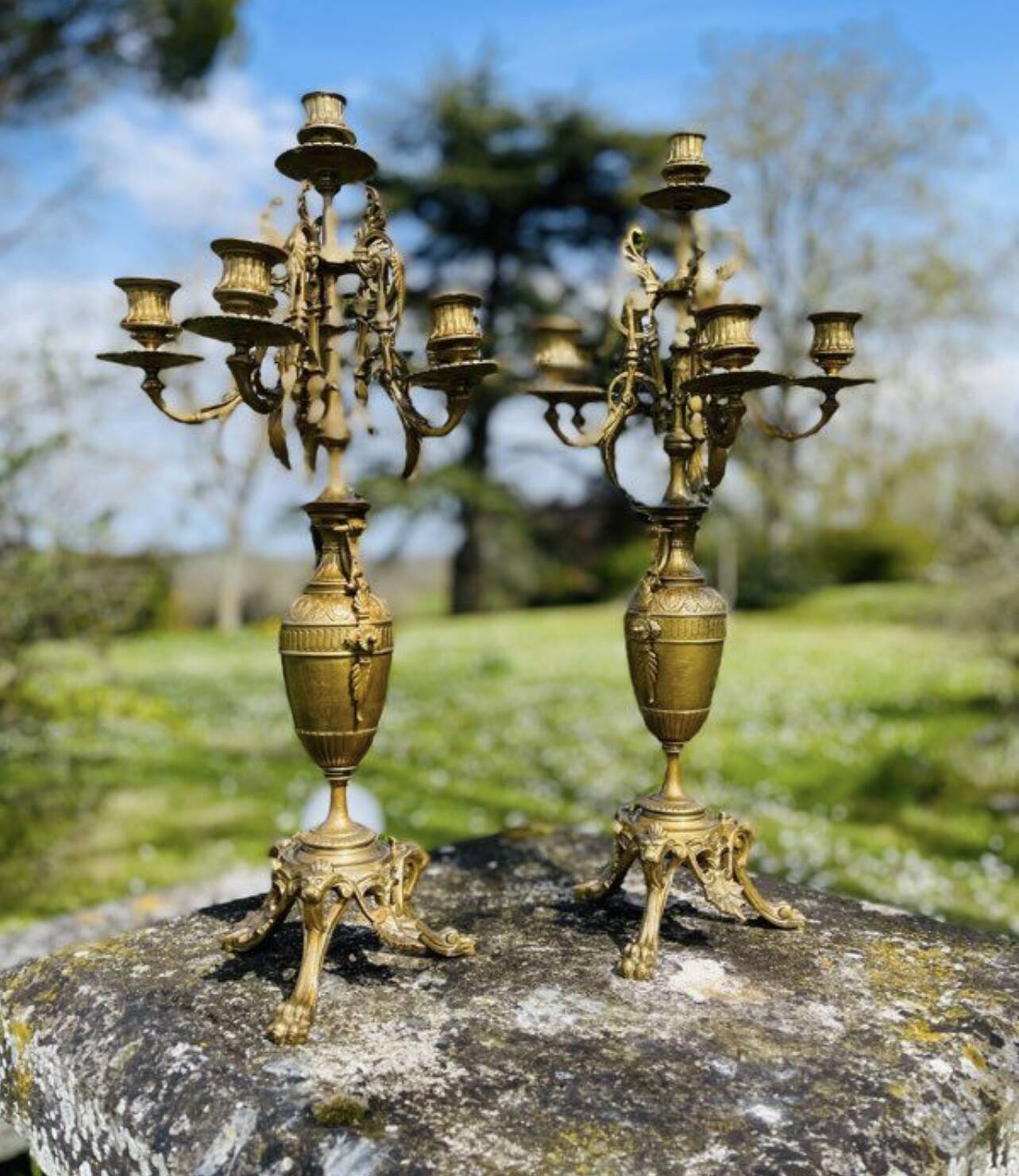 Candélabres en bronzes