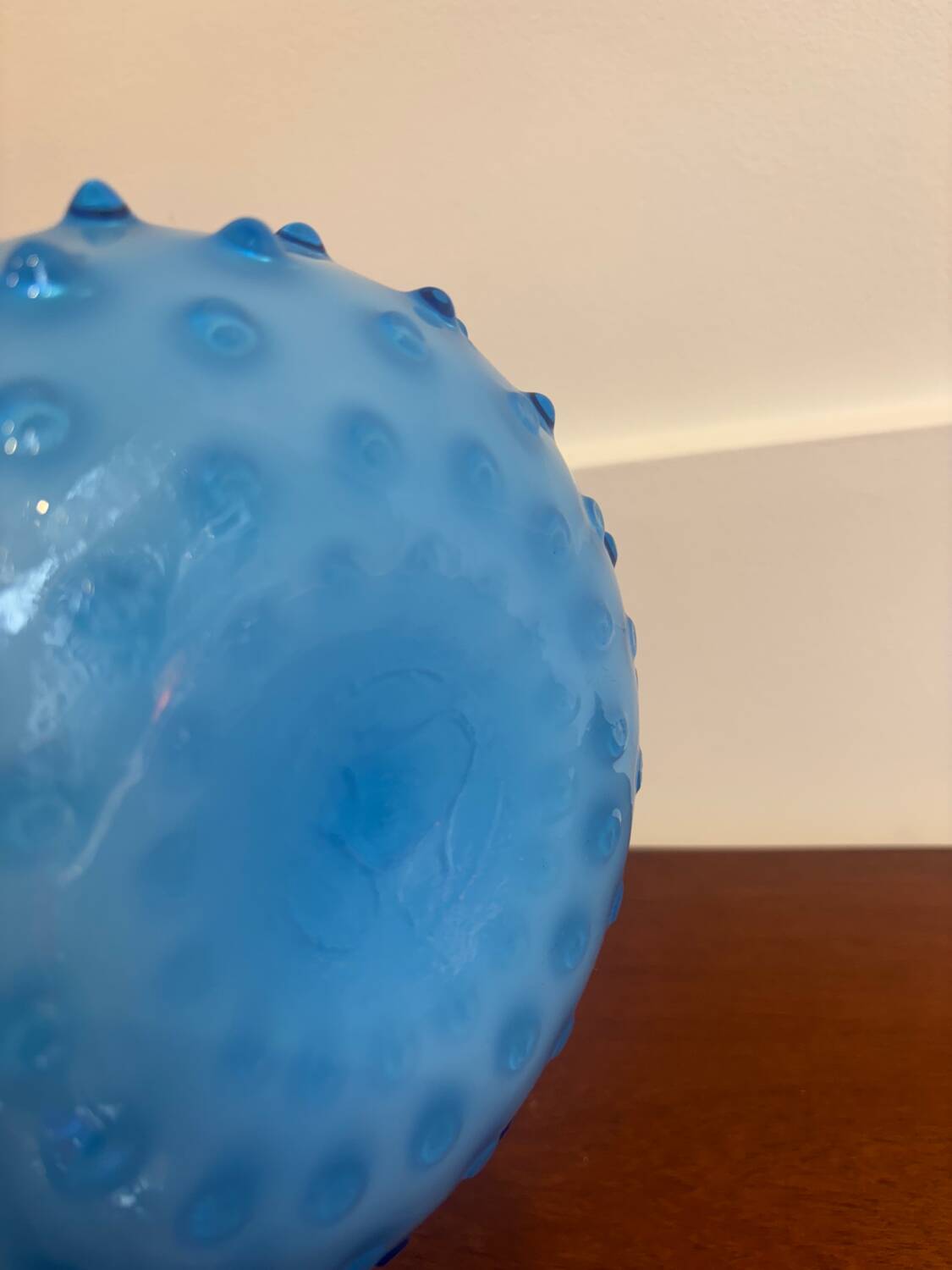Vase en opaline florentine turquoise