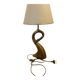 Lampe de table, sculpture cygne, par Regina, Italie 1970
