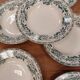 Set of 6 deep plates in ironstone - Guadeloupe model