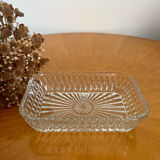 Plat en verre vintage 1960