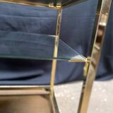 Belgo Chrome sofa end table, 1970s