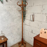 Vintage wooden parrot coat rack