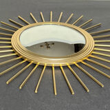 Sun mirror witch's eye brass