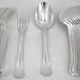 Christofle America 12 dessert cutlery sets, 24 pieces, Art Deco, 18 cm.