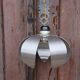 Vintage brushed metal flower-shaped pendant light