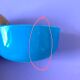 5 ramequins huile lesieur en verre bleu