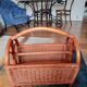 Rattan magazine holder