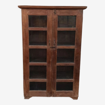 Armoire vitrée en bois