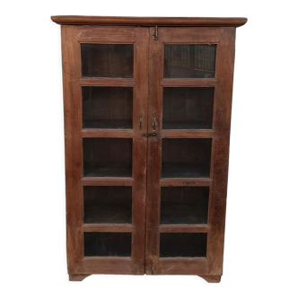 Armoire vitrée en bois