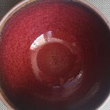 Chamotte terracotta bowl - Enamelled interior