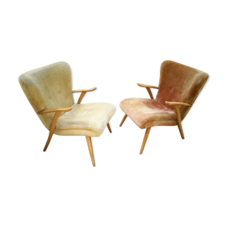 Lot of 2 Wing chairs chair Zig Zag