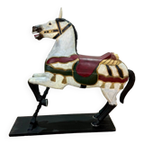 Wooden carousel horse