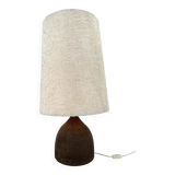 Large 1960s Ceramic Table lamp or floor lamp With Original Fabric Shade Fro