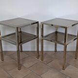 Chrome side tables/occasional tables