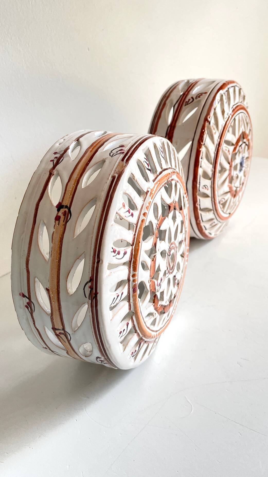 Handcrafted ceramic wall light