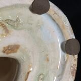 Art Deco ceramic animal sculpture, White Turkey, circa 1930