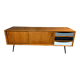 Scandinavian style enfilade in solid teak and pencil feet