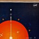 Impression lithographique deep space atomic clock orange de l'espace profond orange