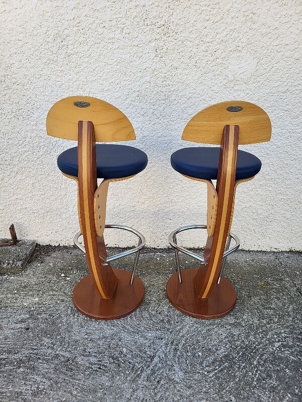 Bar or shop counter and 2 deck lina stools polyester boat hull