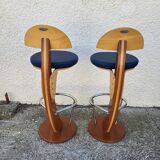 Bar or shop counter and 2 deck lina stools polyester boat hull
