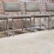 Set of four vintage armchair chairs