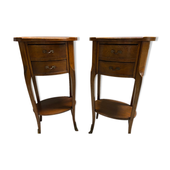 2 bedside tables Louis XV style
