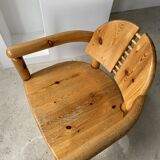 Pine armchair René Daumiller