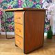 Bureau en bois et métal vintage