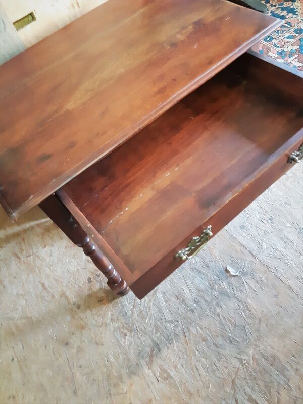 mahogany desk table, copy of Louis XIV style of the twentieth century