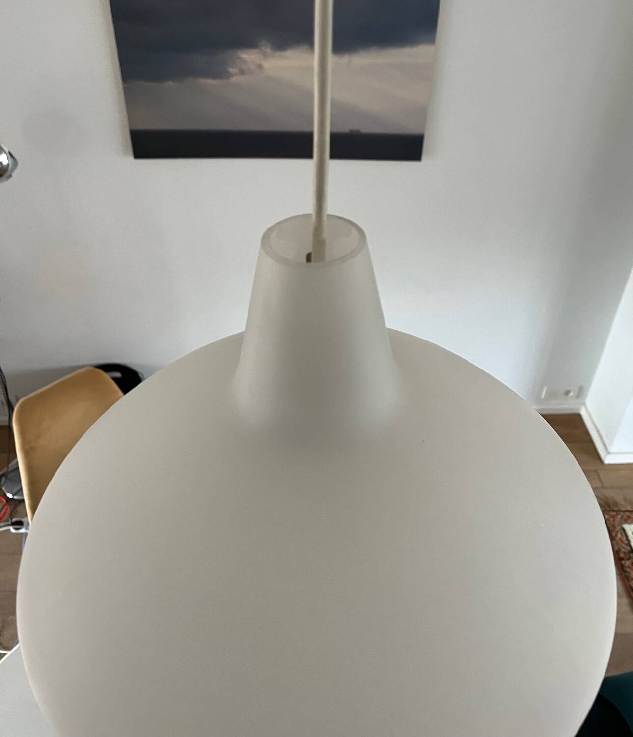 Opaline glass pendant called “Onion” Lisa Johansson-Pape for ASEA