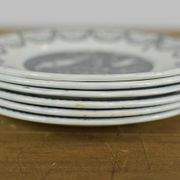 Set of 6 souvenir plates of Lourdes Digoin & Sarreguemines