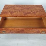 Vintage drawer chest in amboyna burl, 1970s